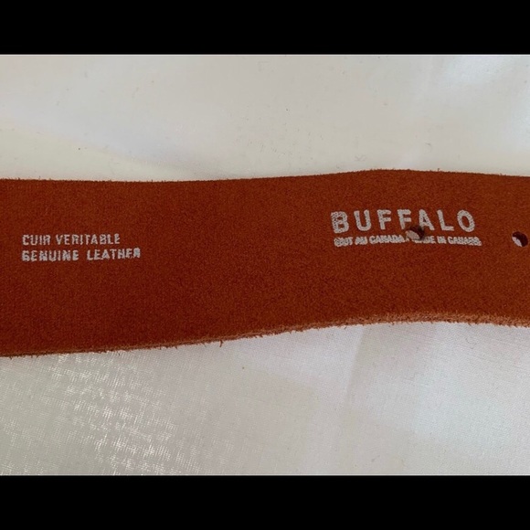 Buffalo brand rust/brown Southwest style belt. Size M - Picture 5 of 10